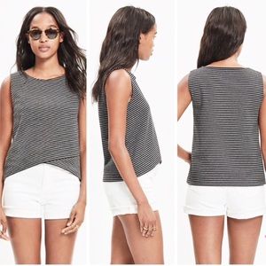 Madewell • Striped Crossover Tank